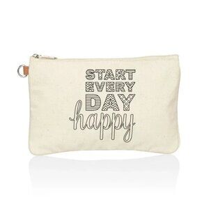 Thirty-One Statement Canvas Zip-Top Pouch